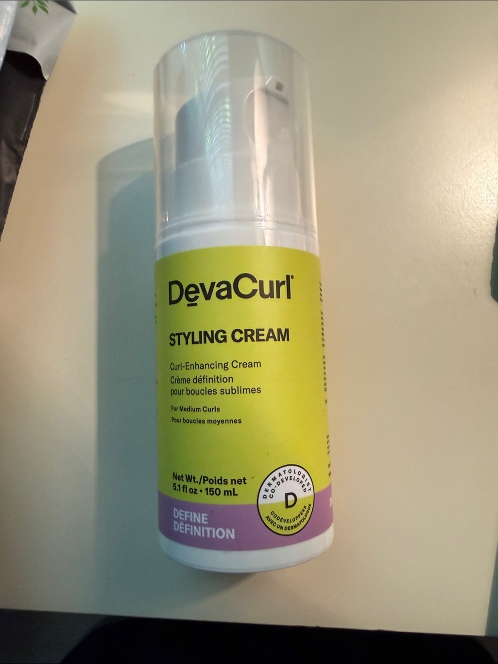 DevaCurl Yellow and Purple Styling Cream - Curl-Enhancing Formula